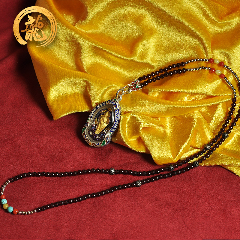 泰吉宝藏泰国佛牌正品 暧凯庙天童子 珐琅银壳 泰历2562